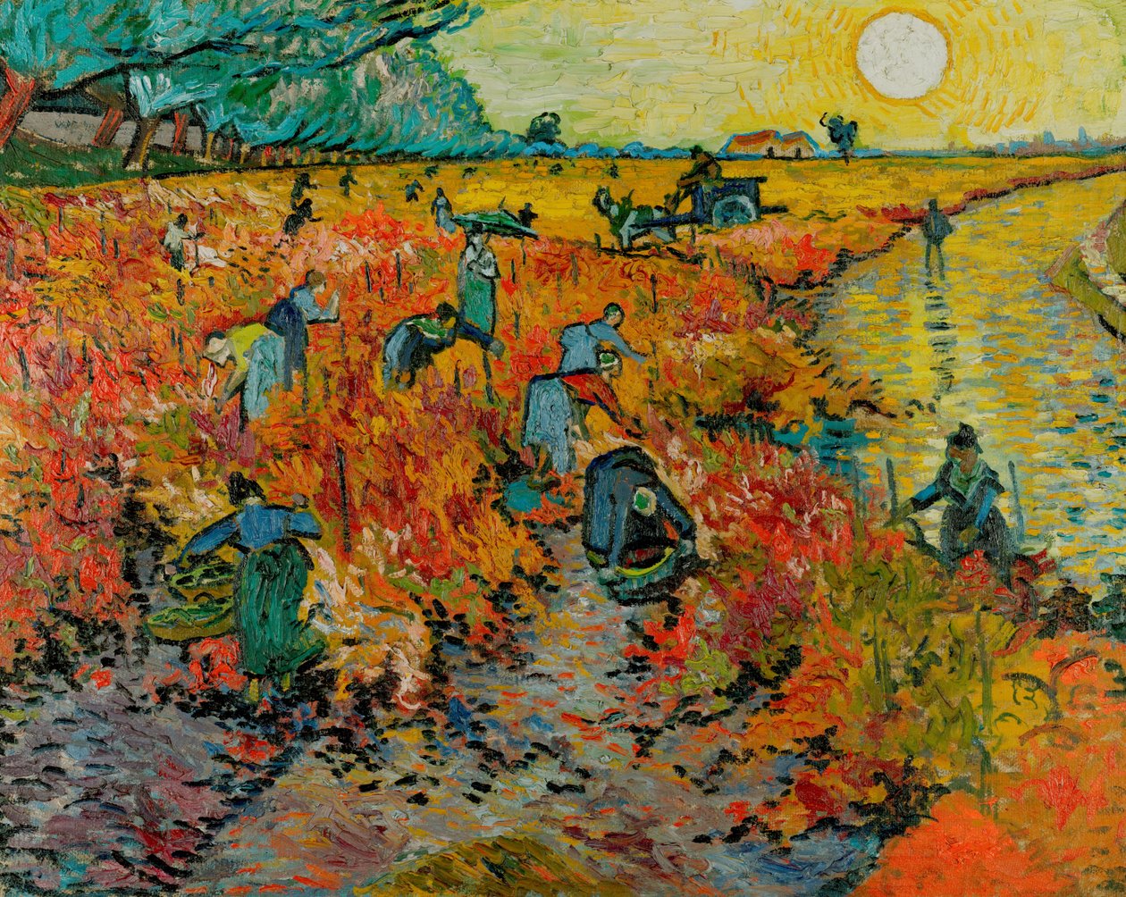 La Vigne Rouge / Vigne Rouge à Arles (Montmajour) - Vincent van Gogh
