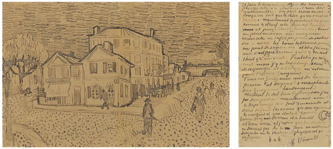La Maison Jaune La rue, Lettre à Theo d