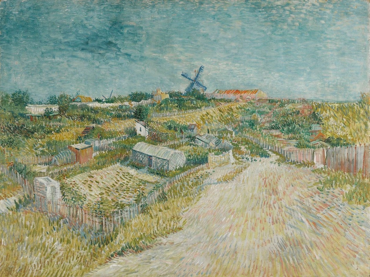 Jardins potagers à Montmartre - Vincent van Gogh