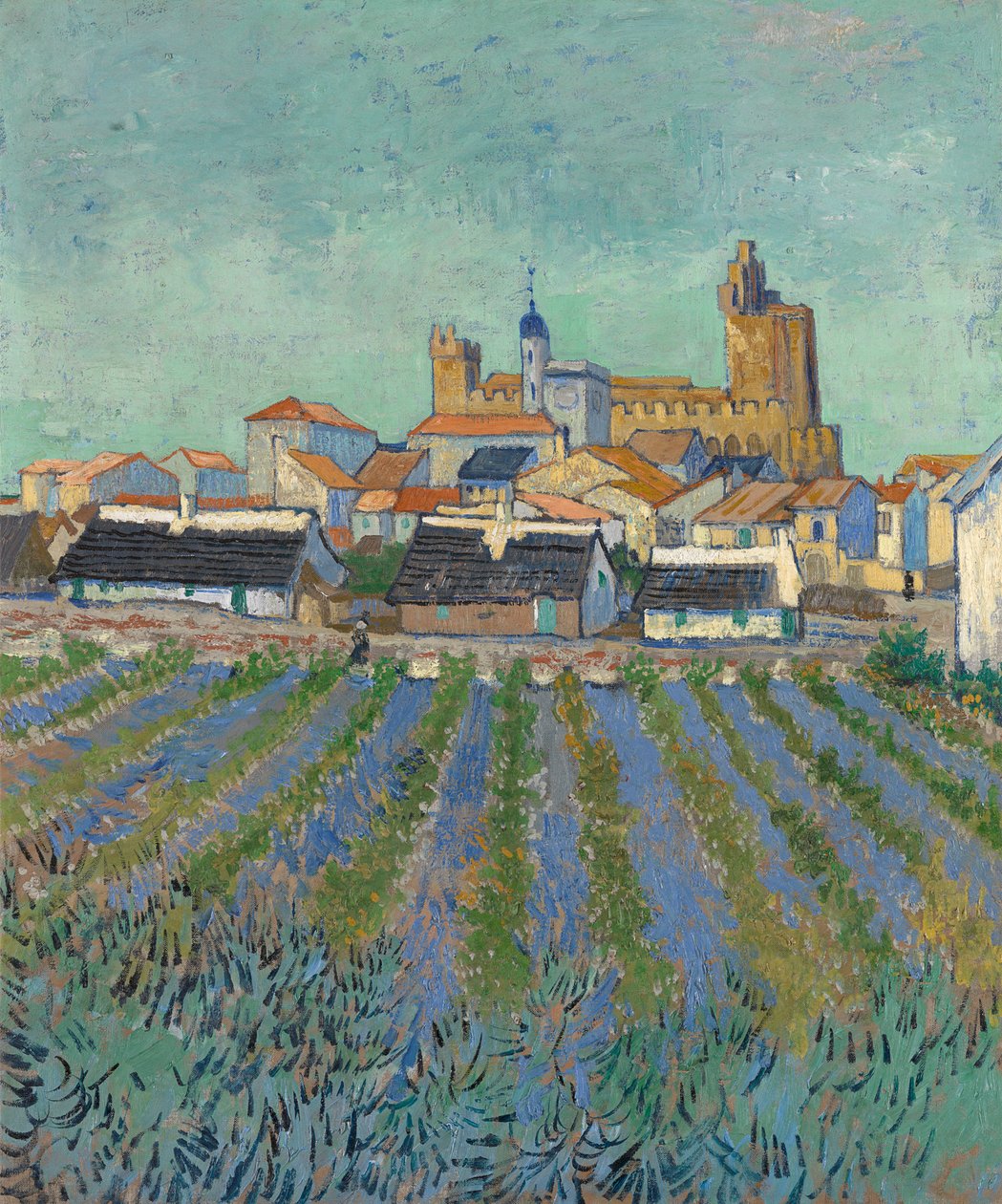 View of Saintes-Maries-de-la-Mer - Vincent van Gogh