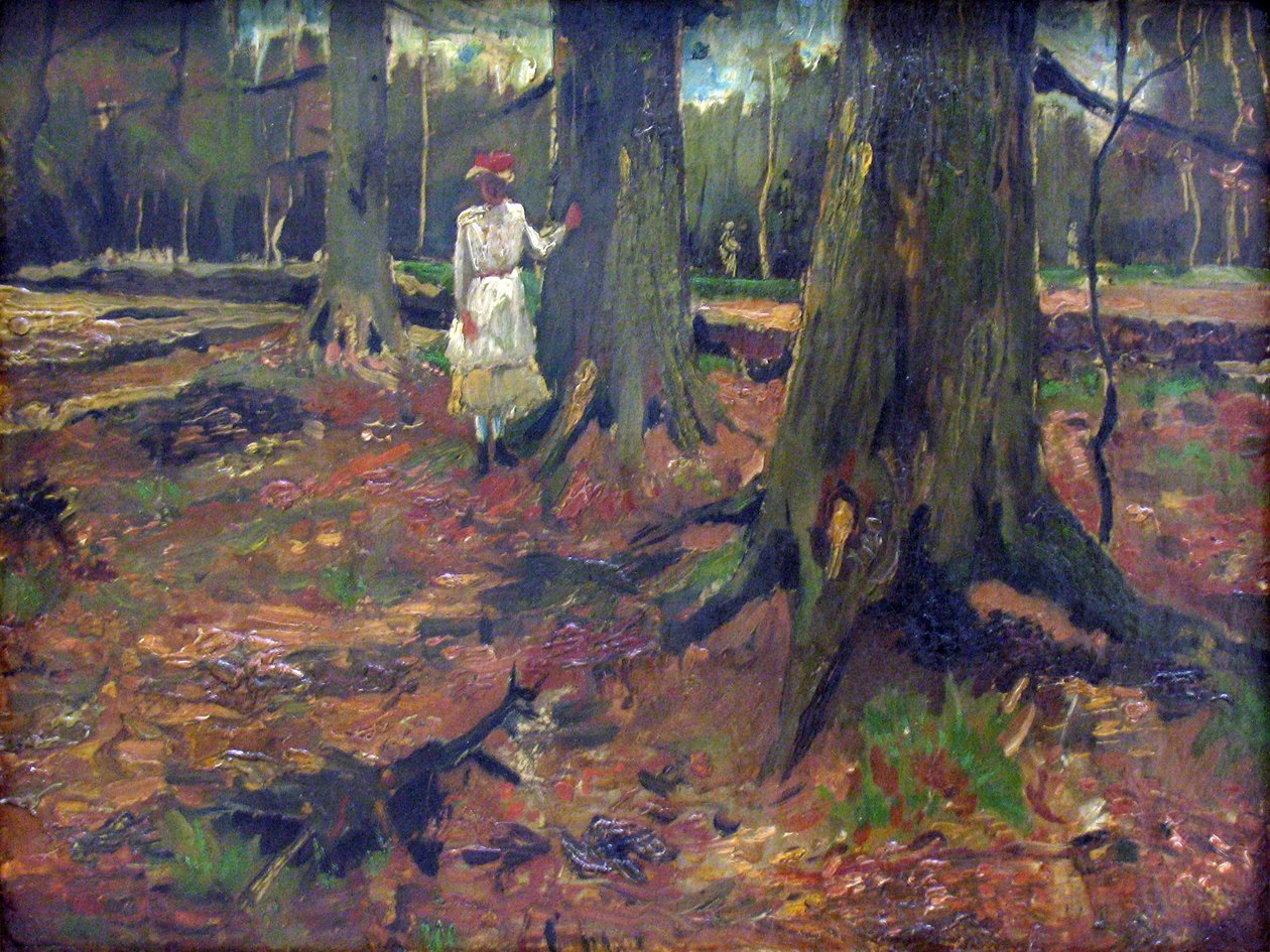 Fille dans la forêt - Vincent van Gogh