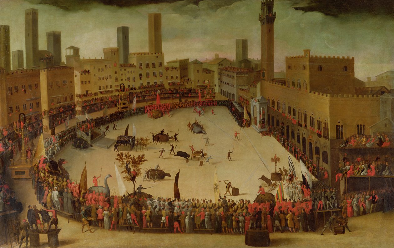 Une fête dans le Campo del Campo, Sienne, 1597 - Vincenzo Rustici
