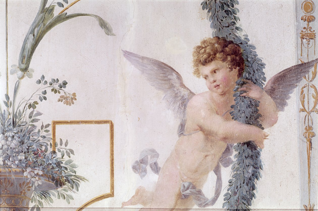 Détail de la décoration de la salle de musique pompéienne, 1777-80 - Vincenzo Valdre