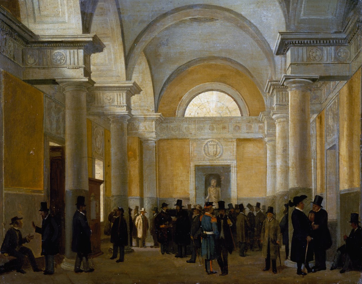 Intérieur du Palazzo San Giacomo à Naples - Vincenzo Abbati