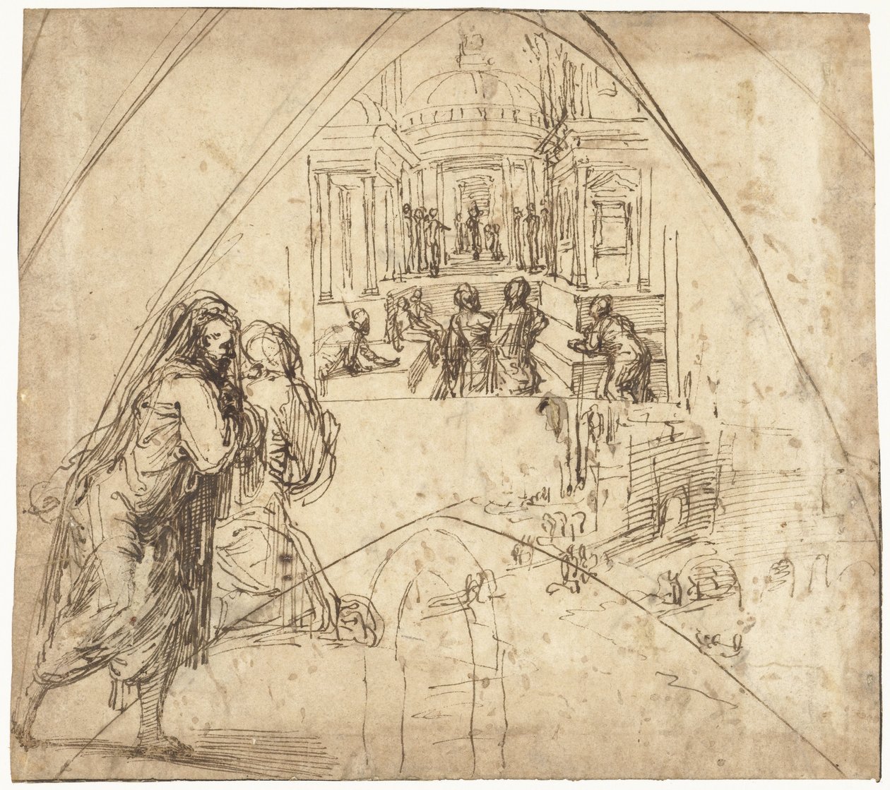 Présentation de Marie au Temple - Vincenzo Tamagni da San Gimignano
