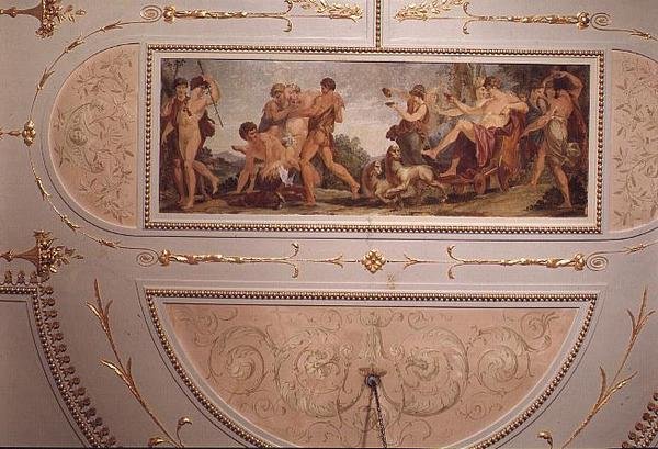 Plafond de la salle de musique pompéienne - Vincenzo Valdre