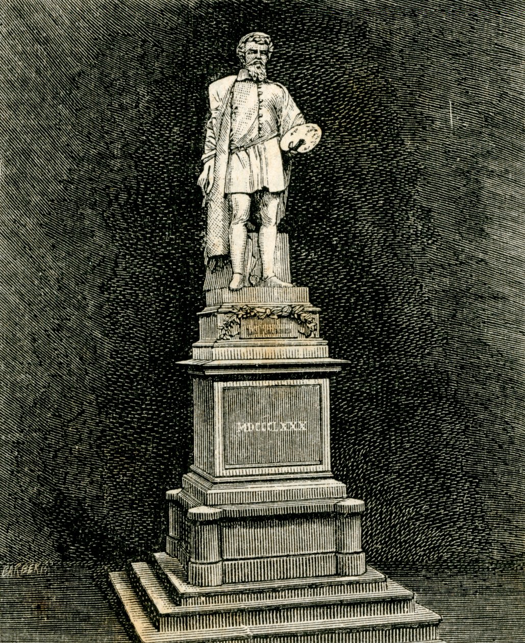 Le Monument à Antonio Allegri da Correggio, Correggio, Émilie-Romagne, Italie - Vincenzo Vela
