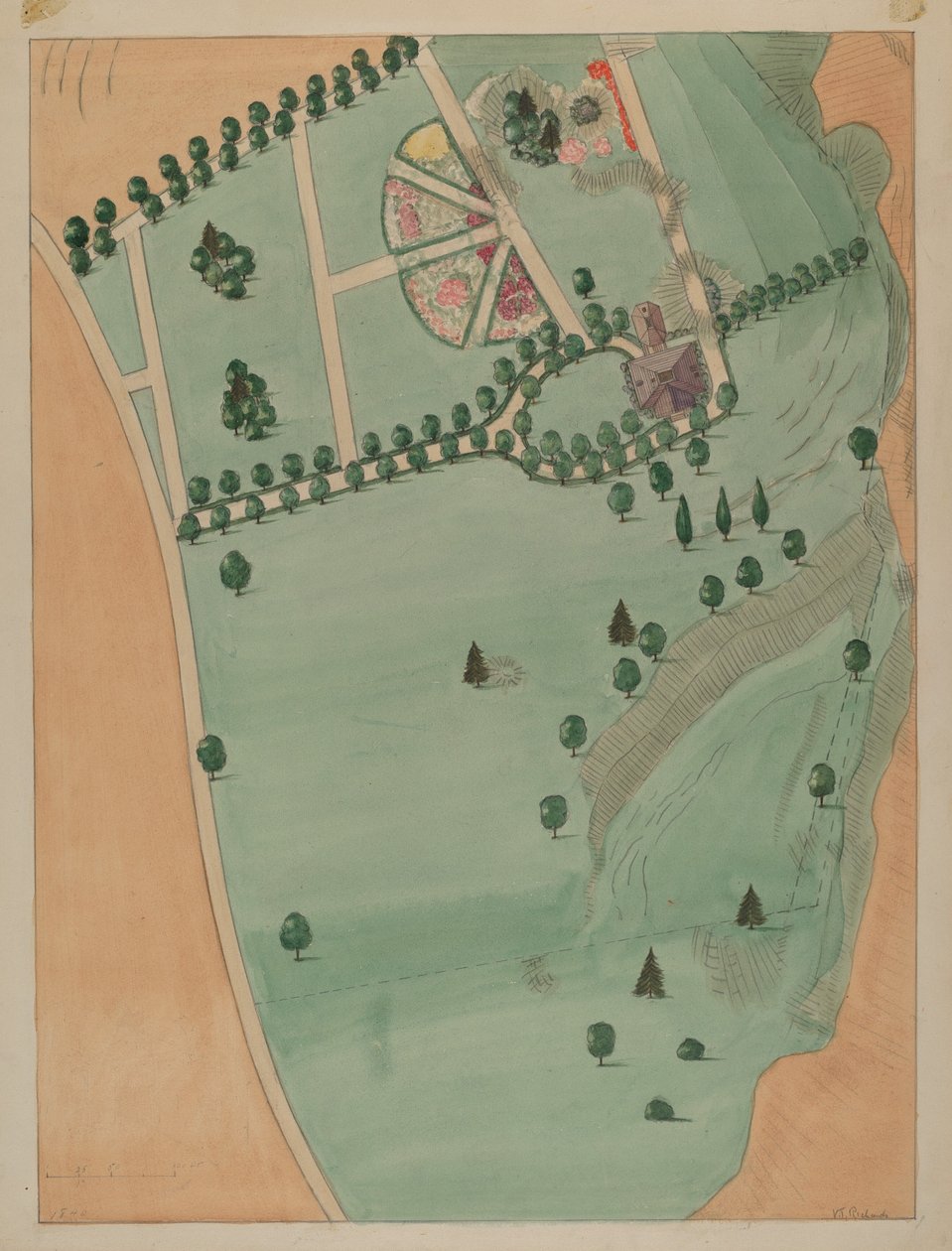 Domaine Eliza B. Jumel, vers 1936 - Virginia Richards