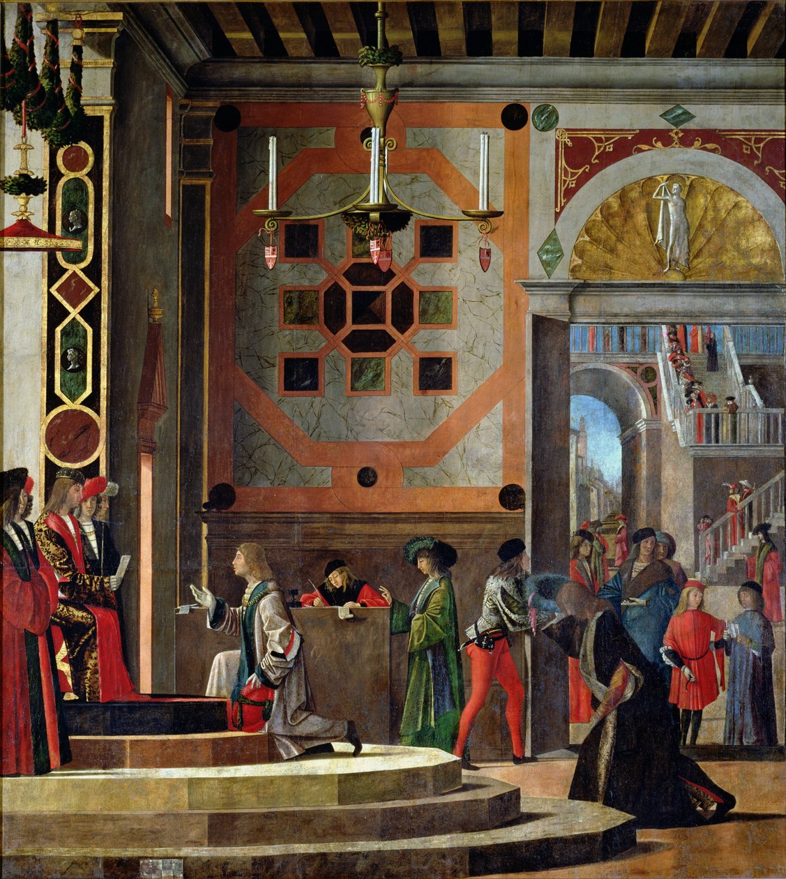 Le départ des ambassadeurs anglais, du cycle de Sainte-Ursule, 1498 - Vittore Carpaccio