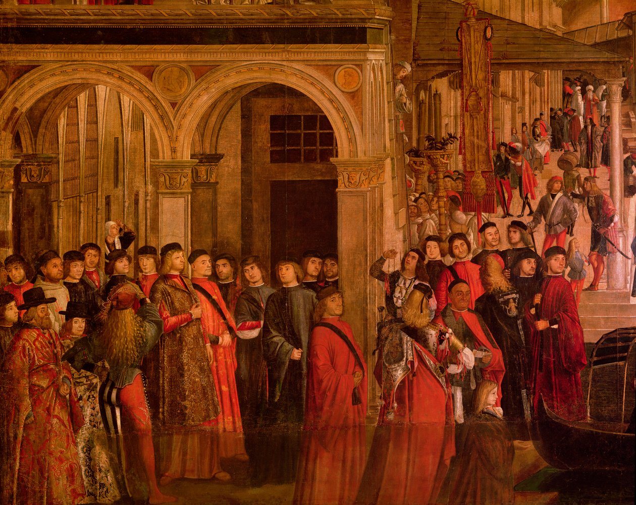 Le Miracle de la Relique de la Vraie Croix sur le Pont du Rialto, 1494 - Vittore Carpaccio