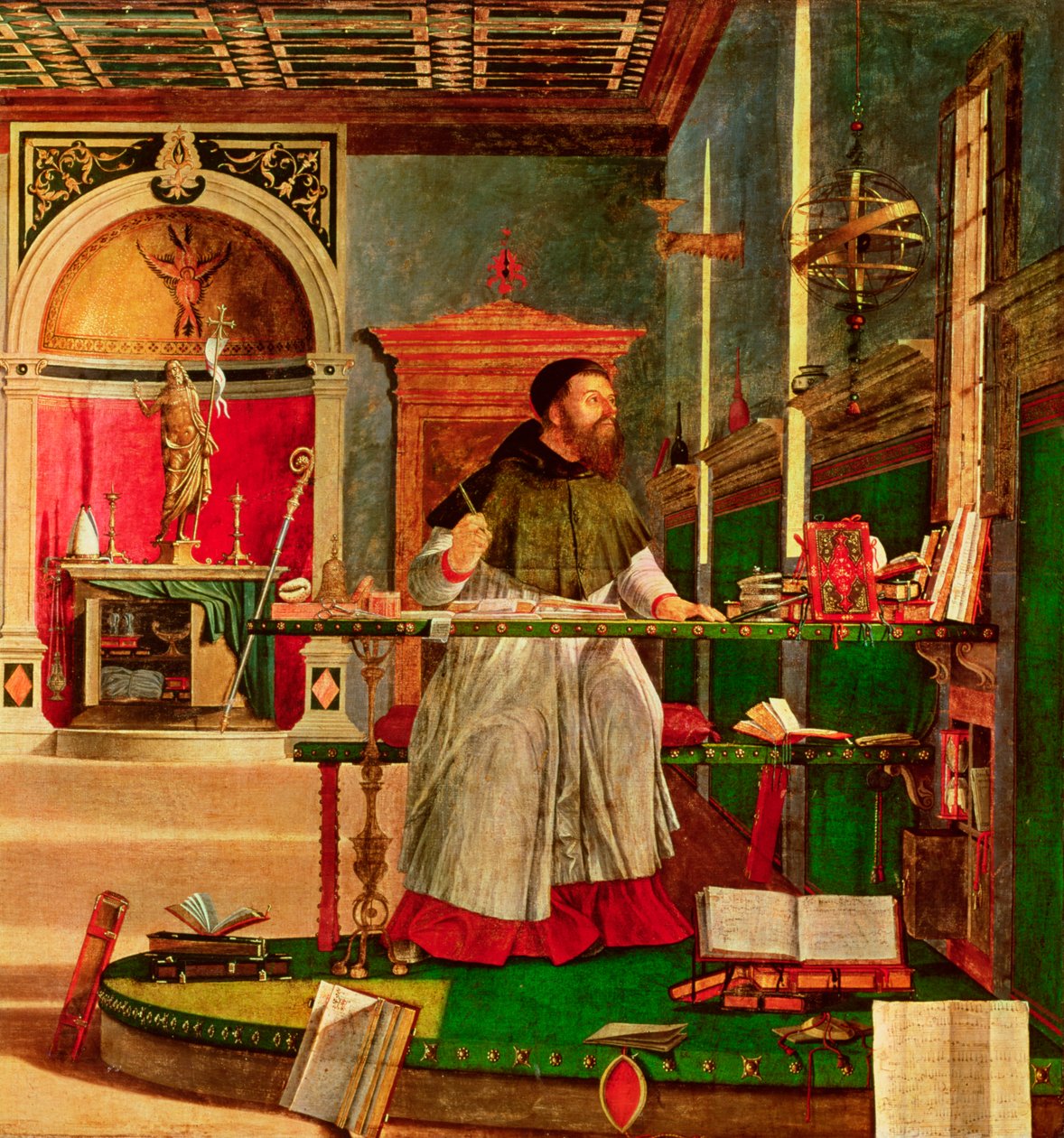 Vision de Saint Augustin, 1502-08 (détail) - Vittore Carpaccio