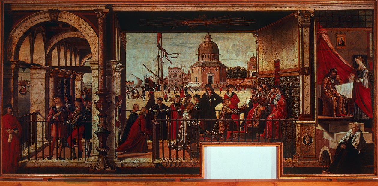 Arrivée des ambassadeurs anglais à la cour de Bretagne - Vittore Carpaccio