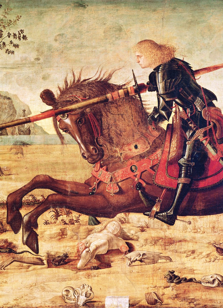 (détail) Saint Georges tuant le dragon, vers 1502-07 - Vittore Carpaccio