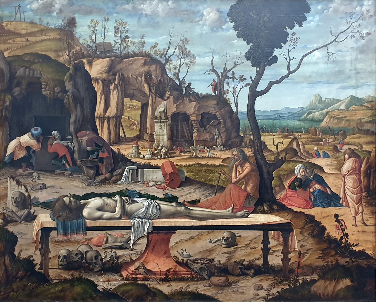 Allemand : Die Grabbereitung Christi Préparation du tombeau du Christ - Vittore Carpaccio