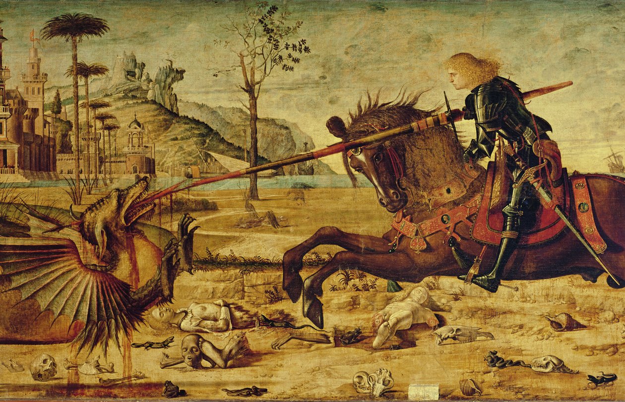 Saint Georges tuant le dragon, 1502-07 (détail) - Vittore Carpaccio