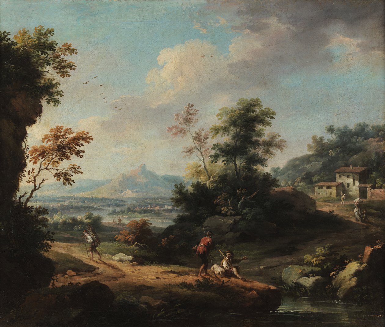 Paysage avec personnages - Vittorio Amedeo Cignaroli