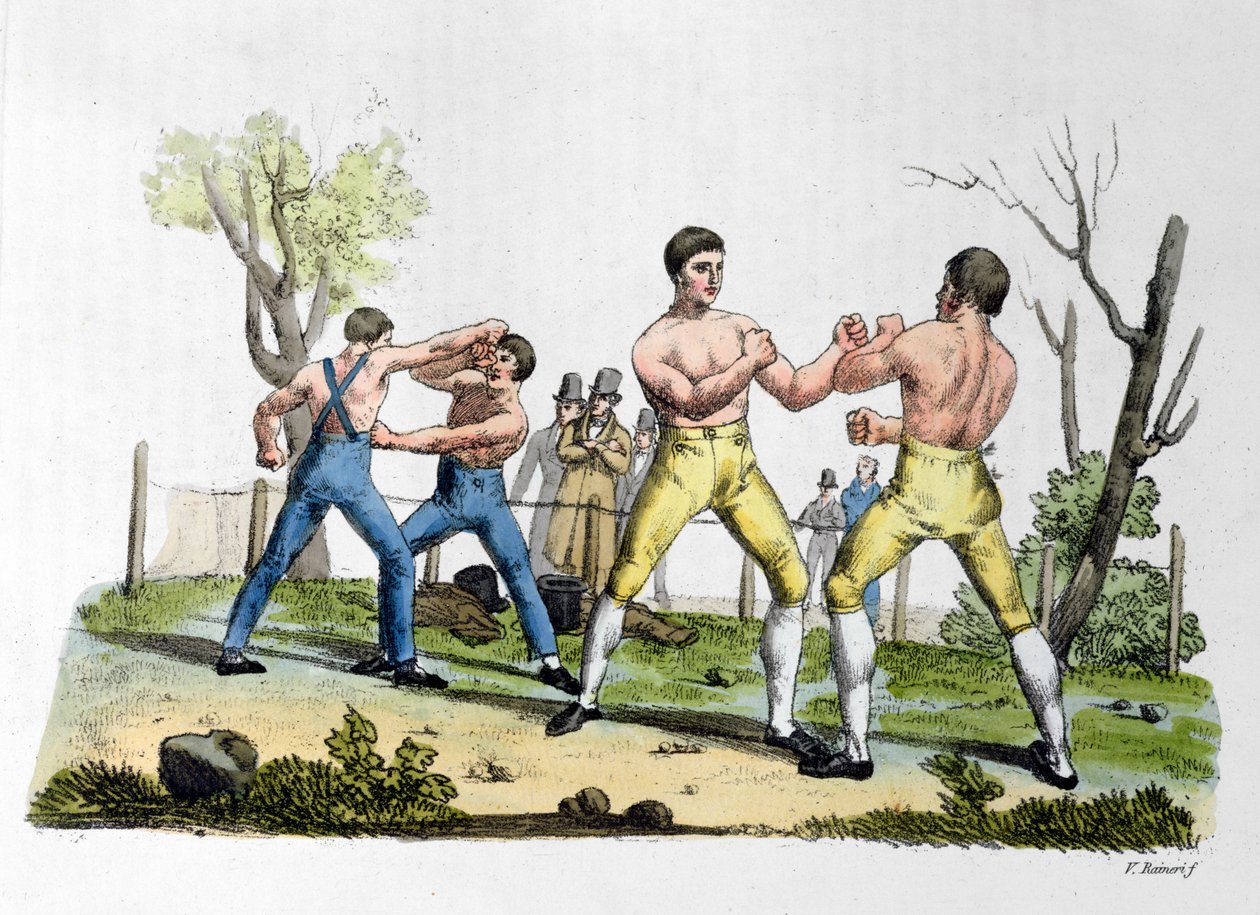 Boxe en Angleterre, illustration de 