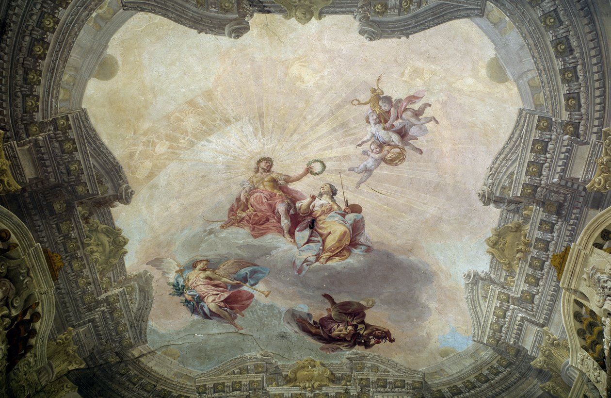 Apollon couronnant la peinture - Vittorio Maria Bigari