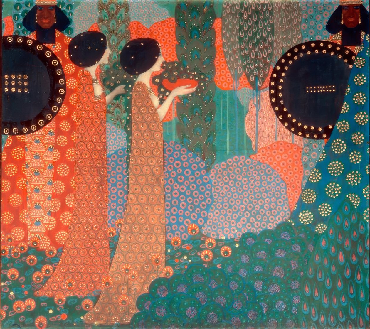 Les princesses et les guerriers - Vittorio Zecchin