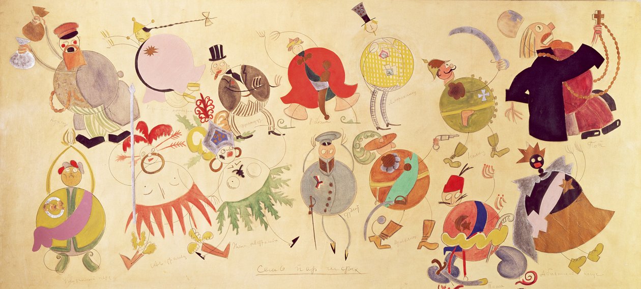 Dessins de costumes pour 