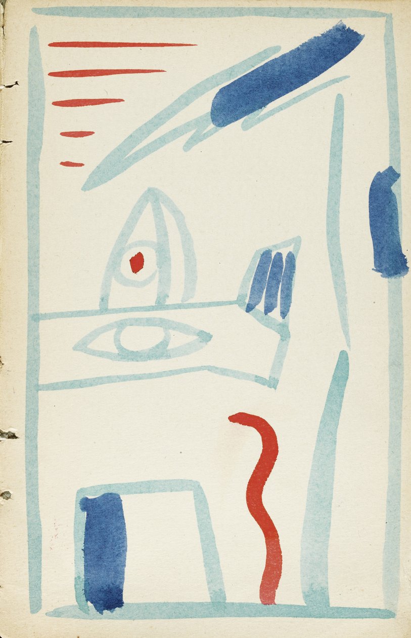 Illustration pour Le lait des juments par David Burlyuk et autres, 1914 - Vladimir Davidovich Burliuk