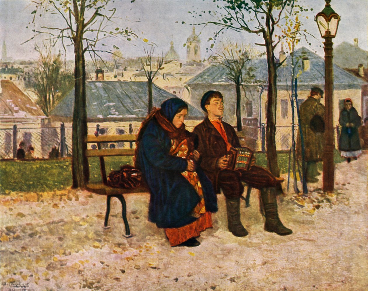 Sur le boulevard, 1886-1887 - Vladimir Egorovic Makovsky