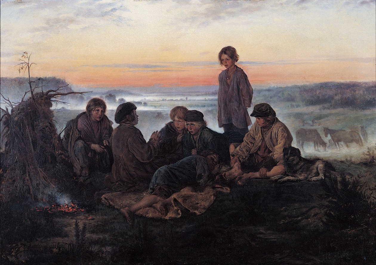 La Clairière de Bezhin, 1869 - Vladimir Egorovic Makovsky