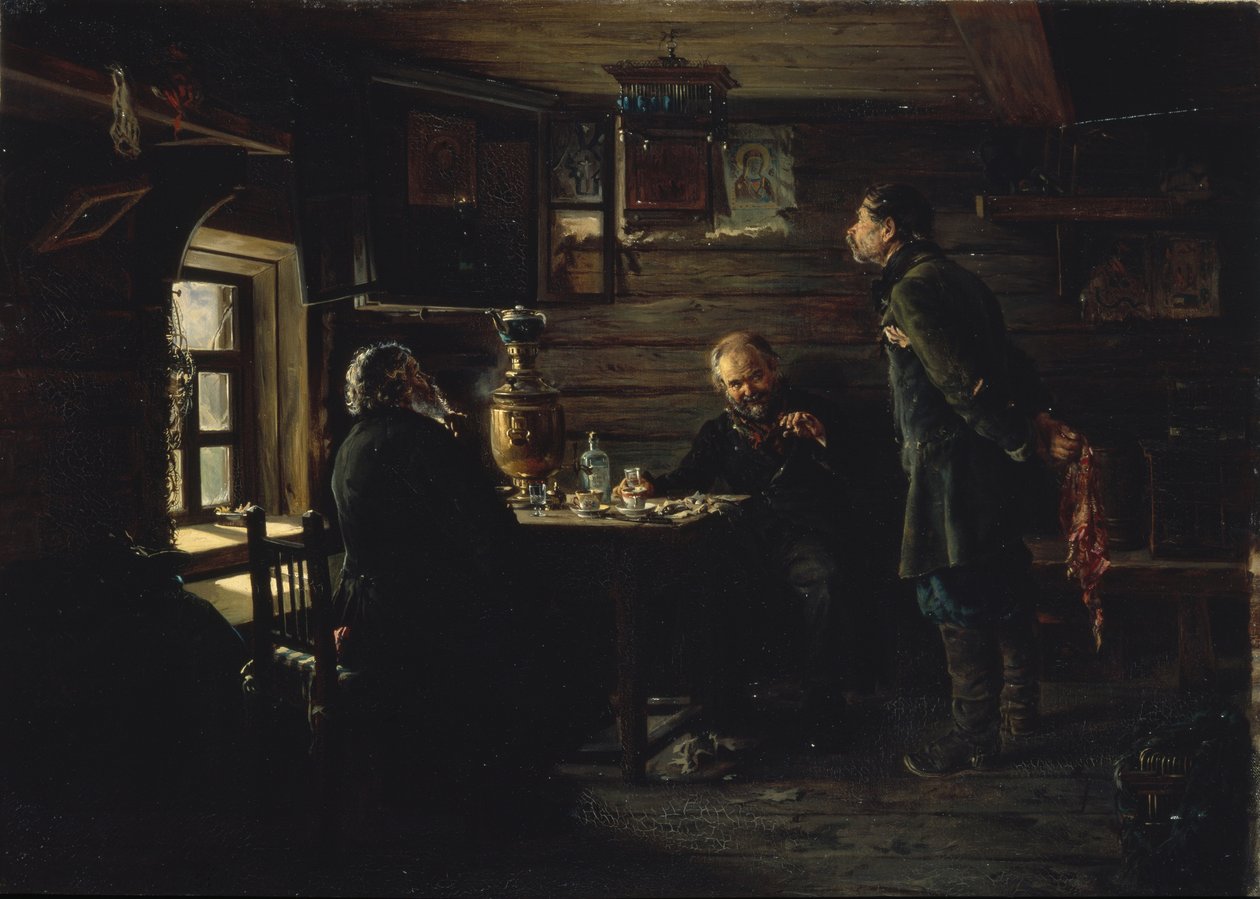 Les Amants du Rossignol, 1872-1873 - Vladimir Egorovic Makovsky