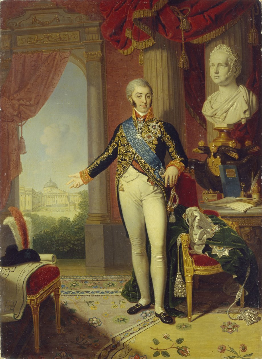 Portrait du Comte Nikolaï Petrovitch Cheremetiev 1751-1809, 1819 - Vladimir Lukich Borovikovsky