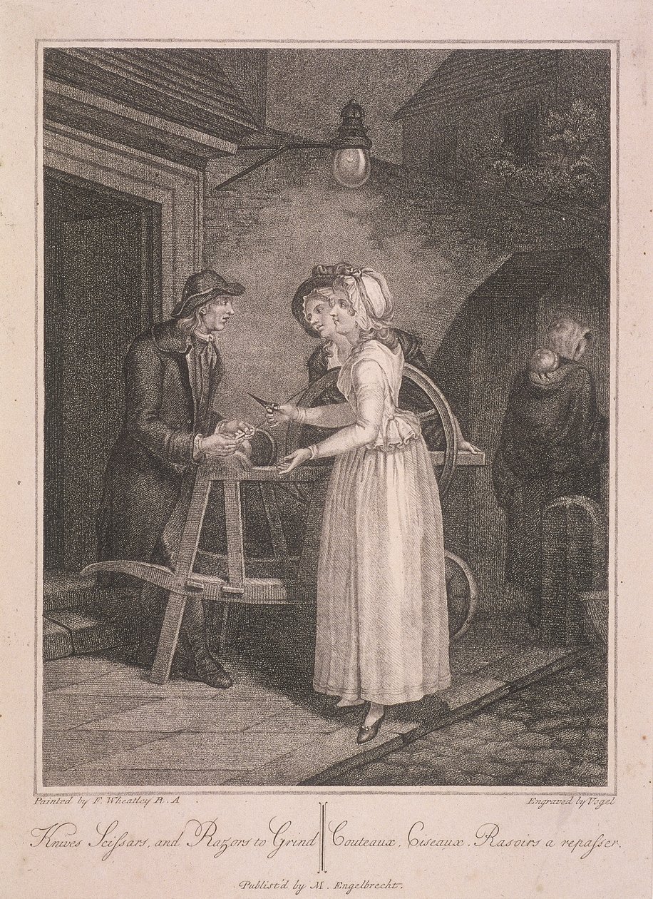 Couteaux, ciseaux et rasoirs à aiguiser, Cris de Londres - Vogel