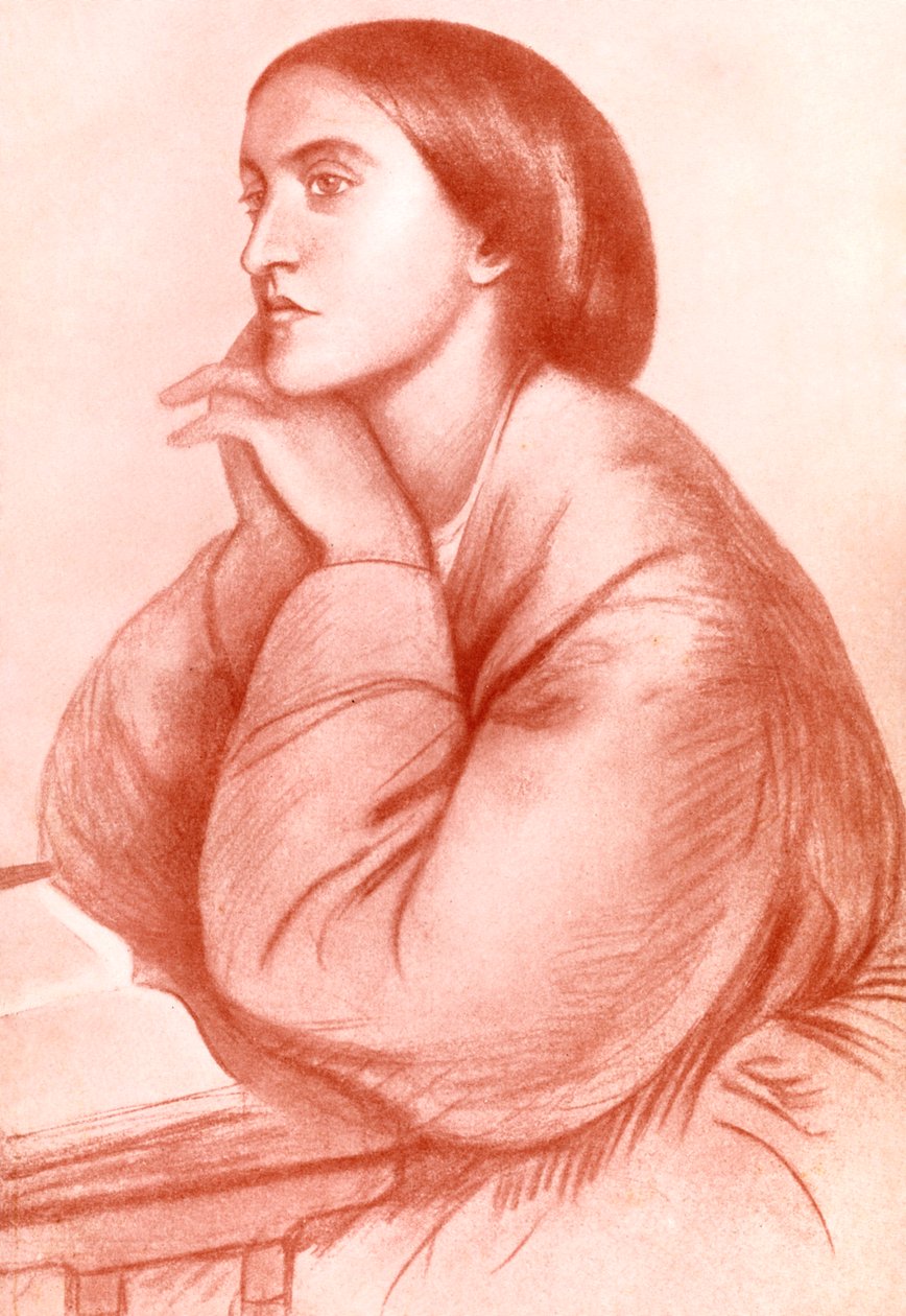 Christina Georgina Rossetti, poète anglaise, 1912 - WA Mansell