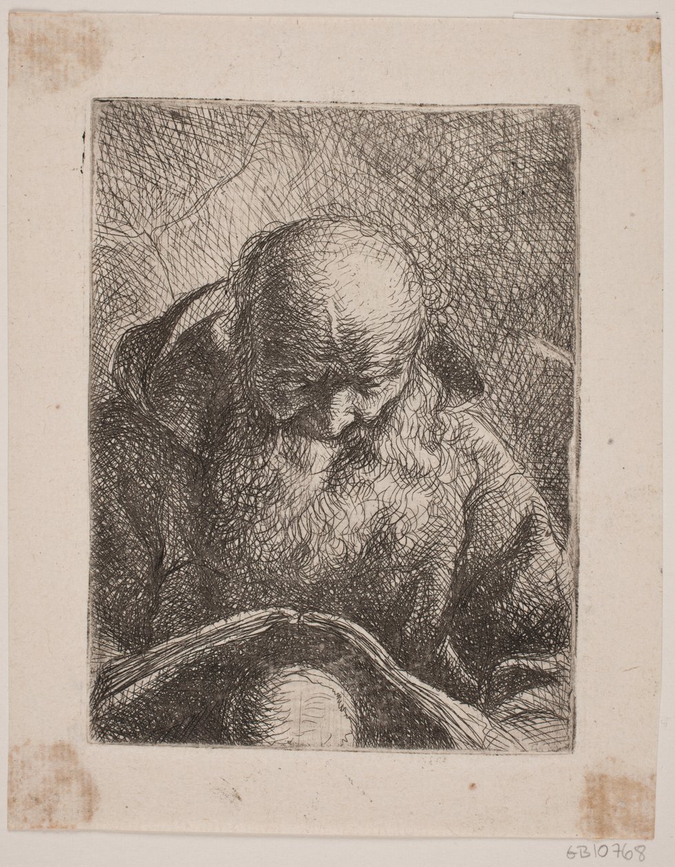 Vieil homme lisant - W.A. Müller