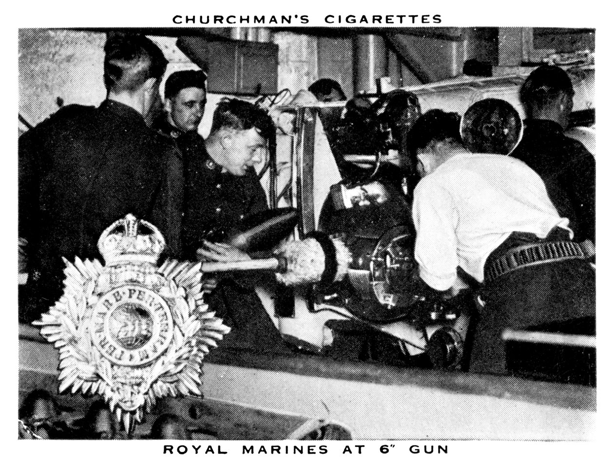 Marines royaux au canon de 6, 1937 - WA and AC Churchman