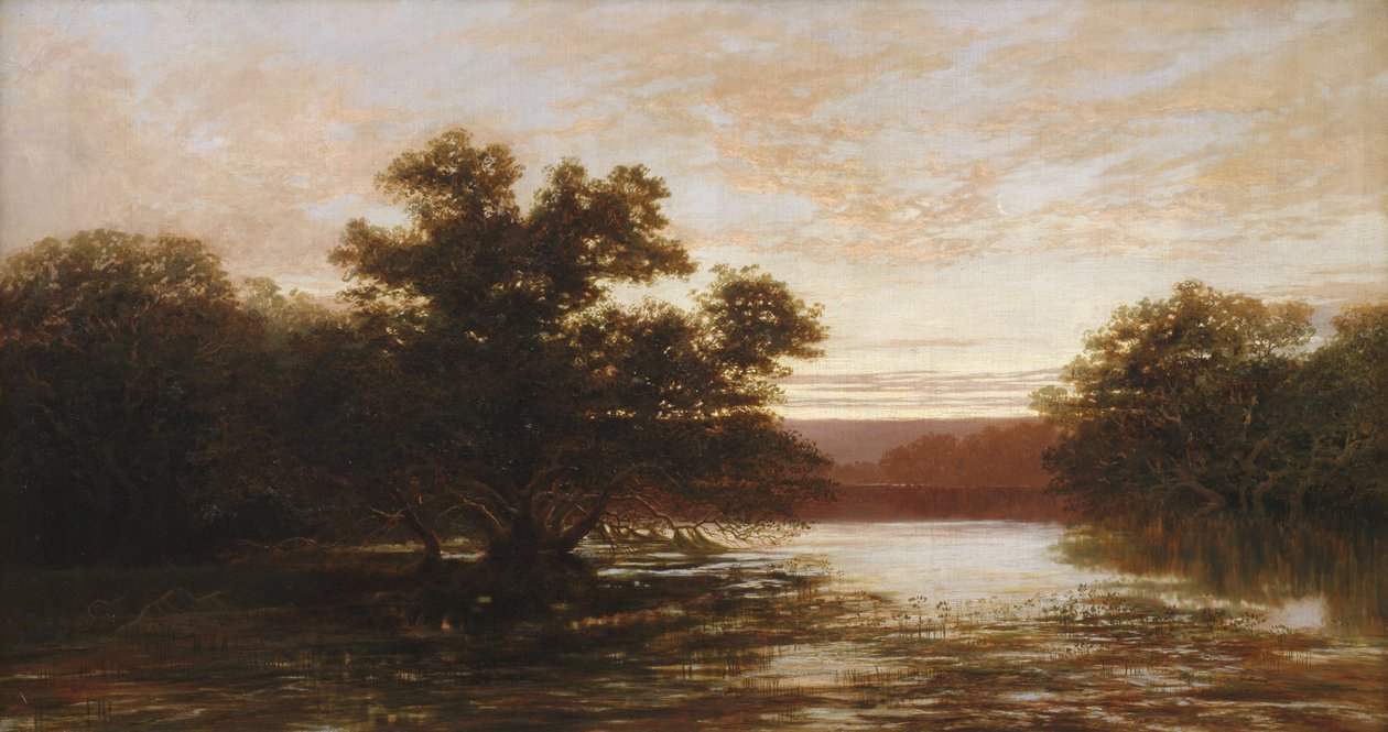 Une mangrove australienne, marée basse - W.C. Piguenit
