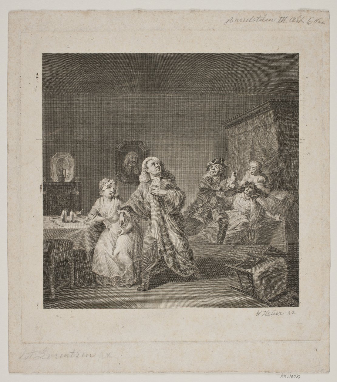 La chambre de naissance, acte III, scène 6. Gravure d