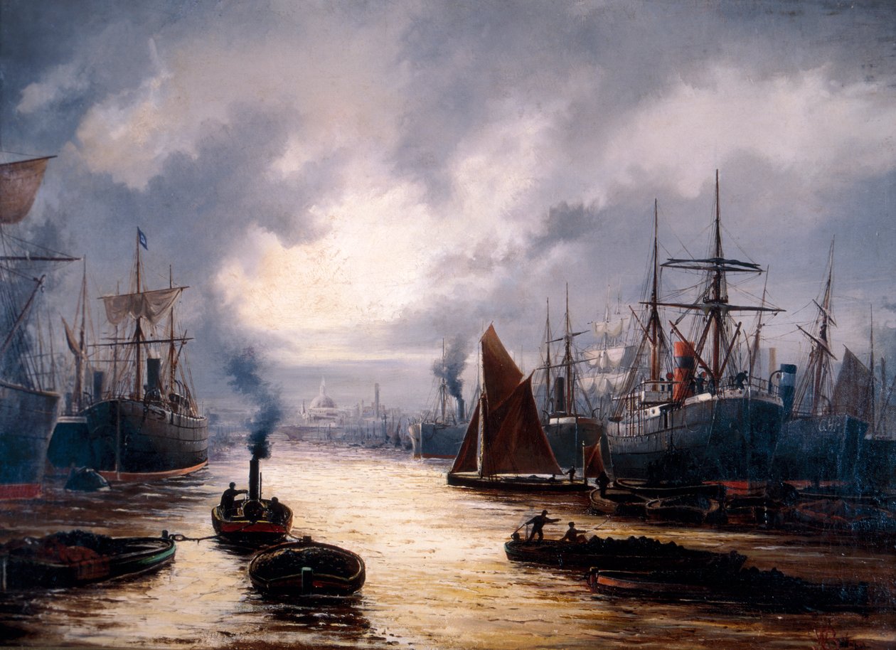 Le bassin de Londres, 1892 - WJ Baker