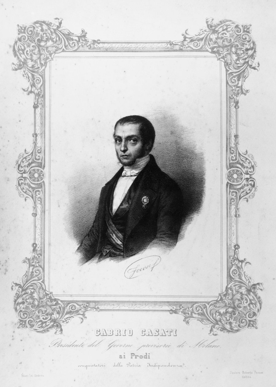 Portrait de Gabrio Casati (1798-1873), homme politique italien - John Ward Dunsmore