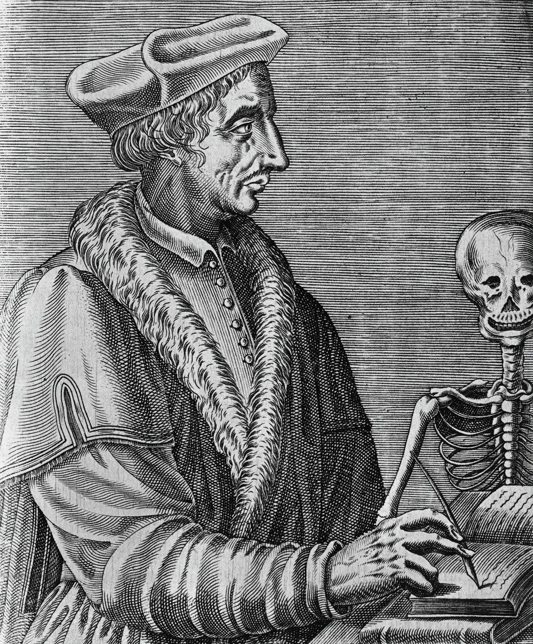 Portrait de Jean François Fernel (1497-1558), médecin, astronome et mathématicien français - John Ward Dunsmore