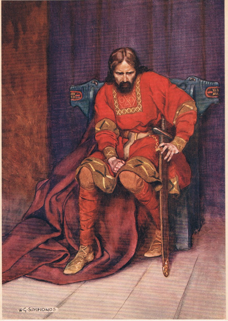 Le roi parle de faire tuer Hamlet, de 