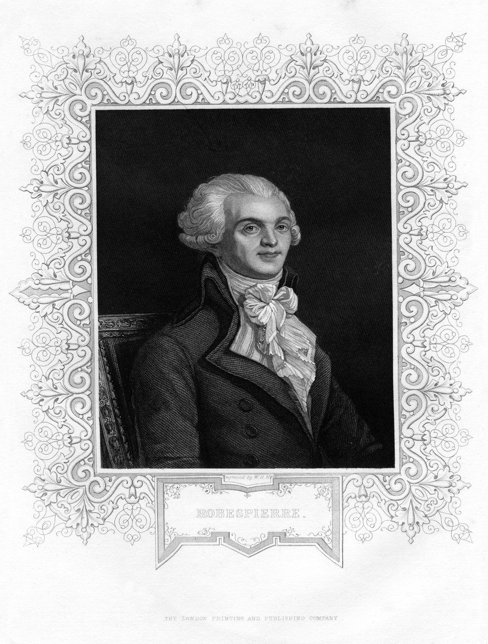 Maximilien Robespierre, un des leaders de la Révolution française, 19ème siècle - W H Moll