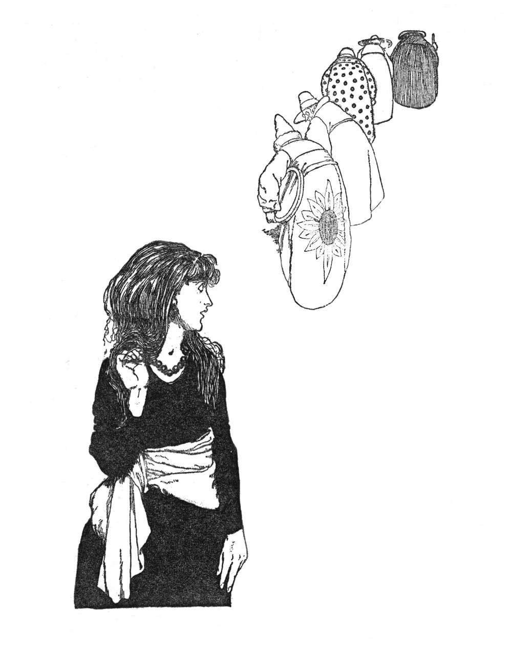 Ils portaient le miroir de place en place, vers 1930 - William Heath Robinson