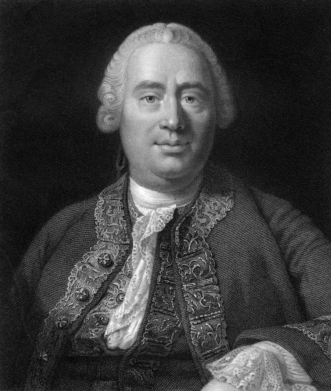 David Hume, philosophe, économiste et historien écossais du 18e siècle, 1845 - W. Holl