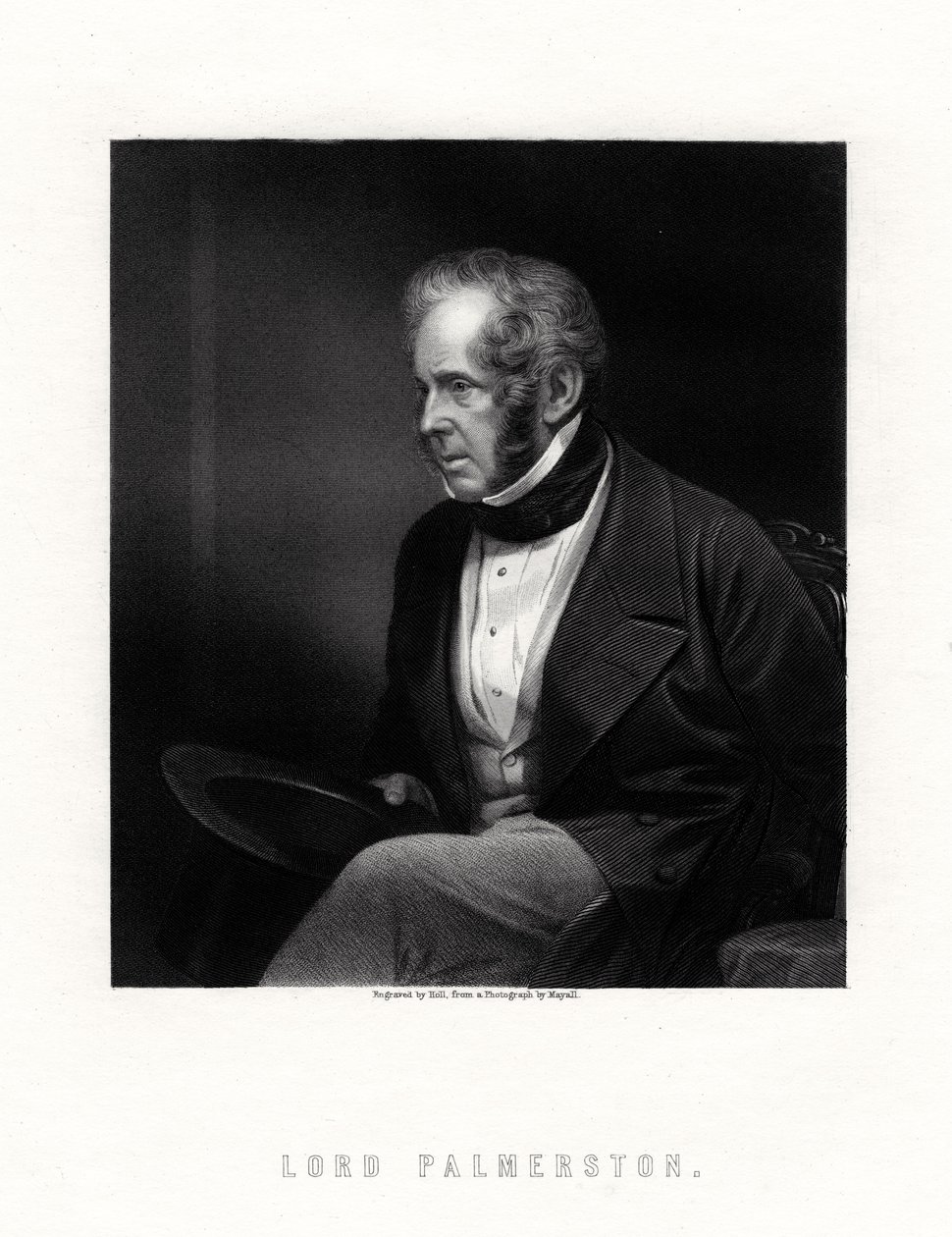 Lord Palmerston, premier ministre britannique, 19ème siècle - W. Holl
