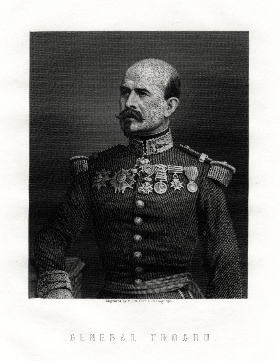 Louis Jules Trochu, chef militaire et homme politique français, 19e siècle - W. Holl