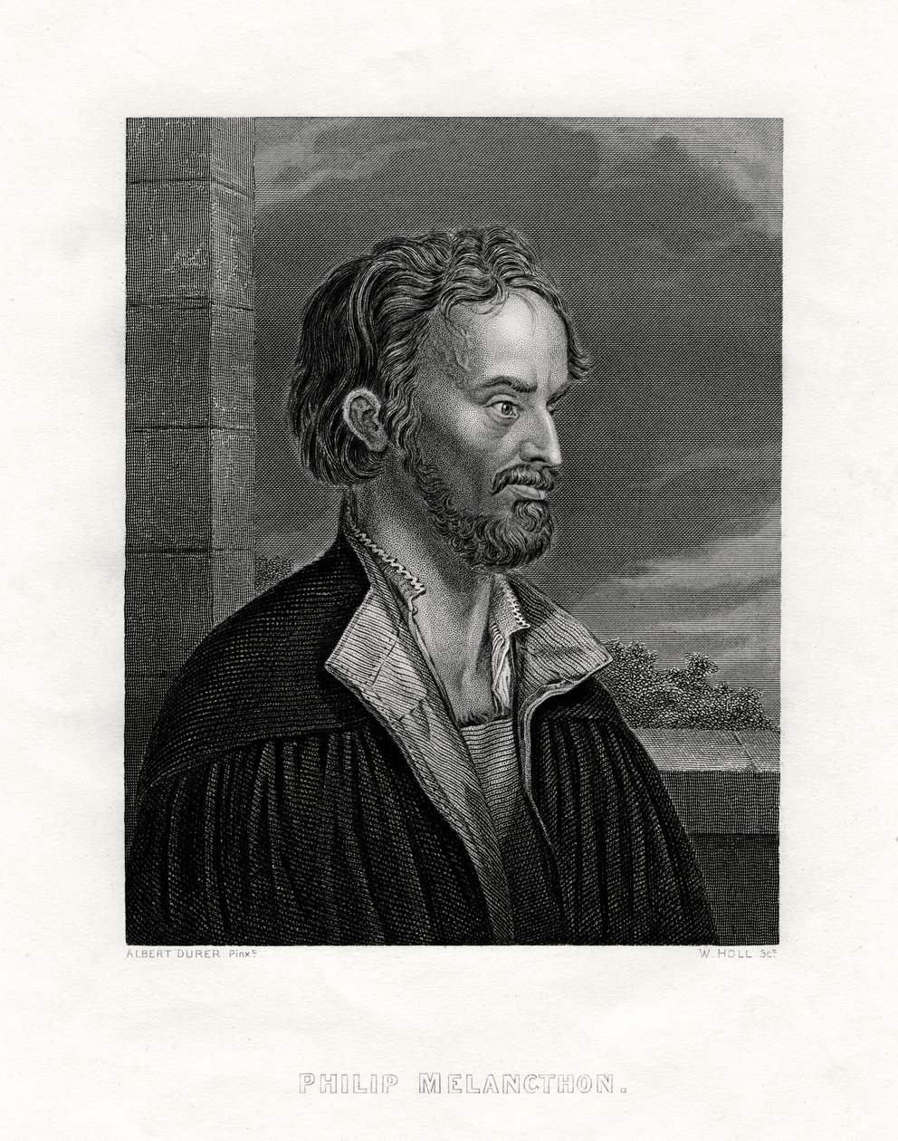 Philipp Melanchthon, théologien et écrivain allemand de la Réforme protestante, 19ème siècle - W. Holl