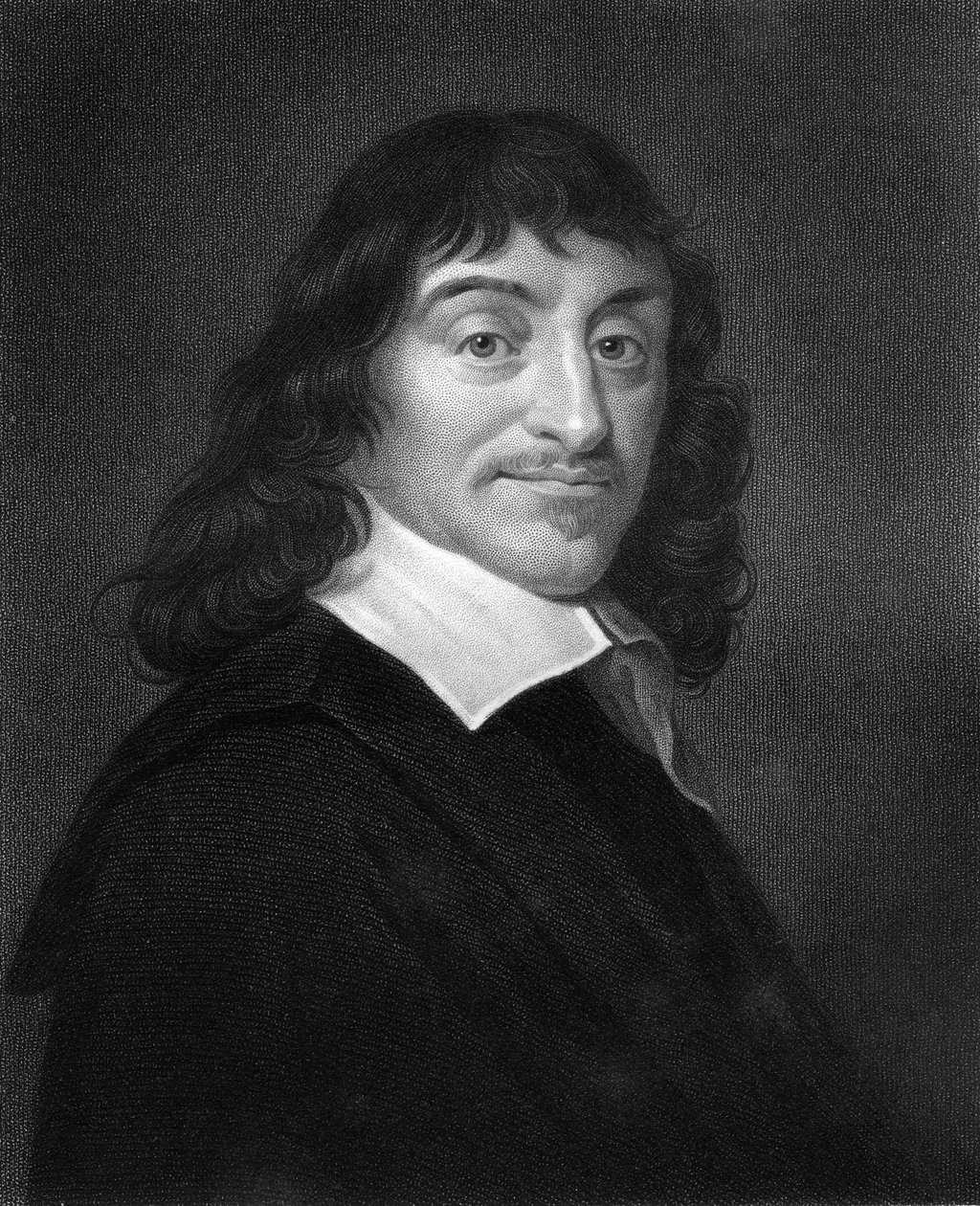 René Descartes, philosophe et mathématicien français du 17ème siècle, 1836 - W. Holl