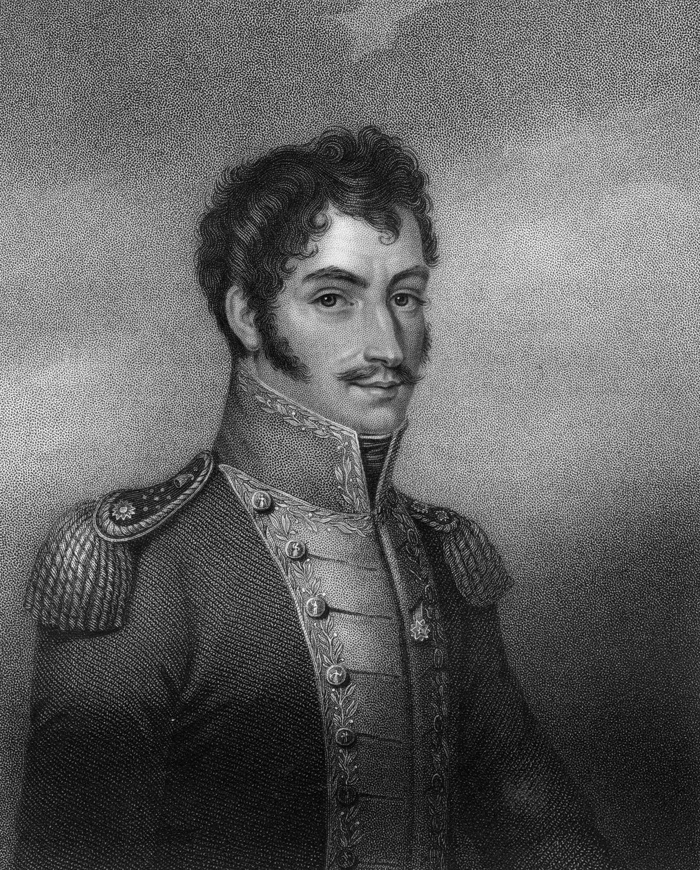 Simon Bolivar, révolutionnaire sud-américain du 19e siècle, 1836 - W. Holl