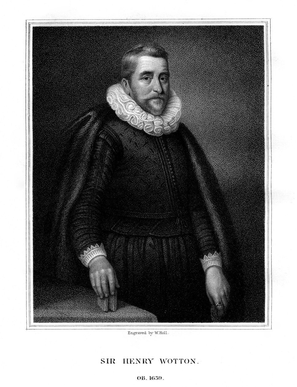 Sir Henry Wotton, auteur et diplomate anglais, 1824 - W. Holl