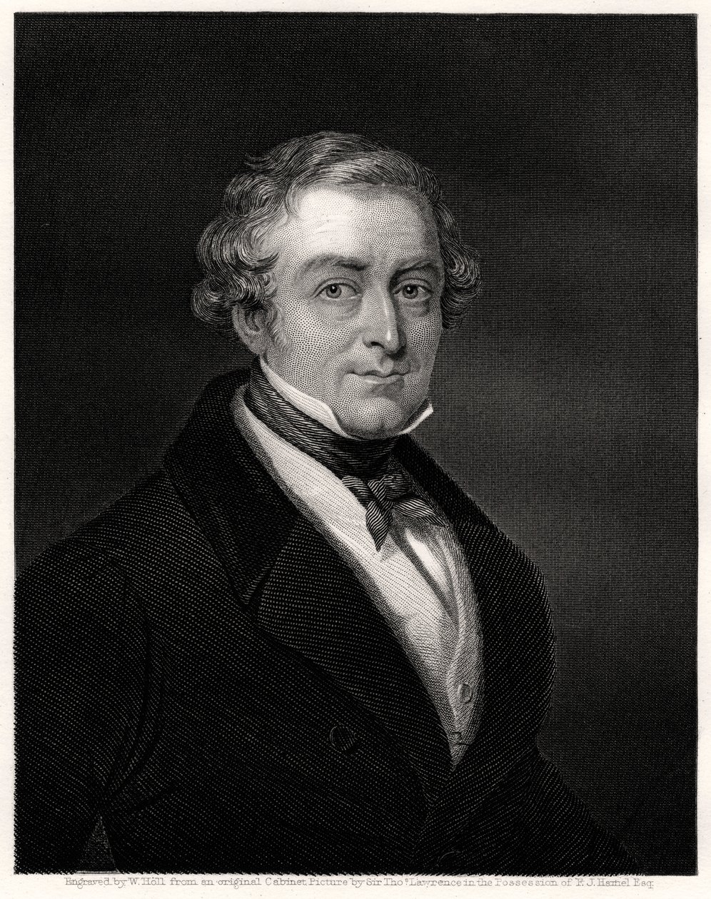 Sir Robert Peel, Premier Ministre Britannique, 19ème siècle - W. Holl