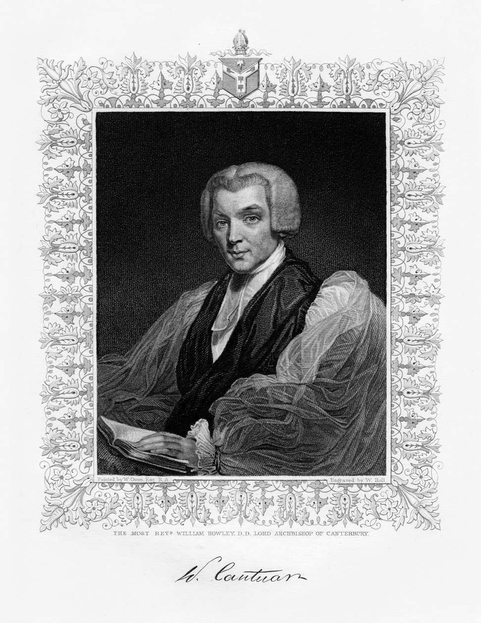 William Howley, archevêque de Canterbury, 19e siècle - W. Holl